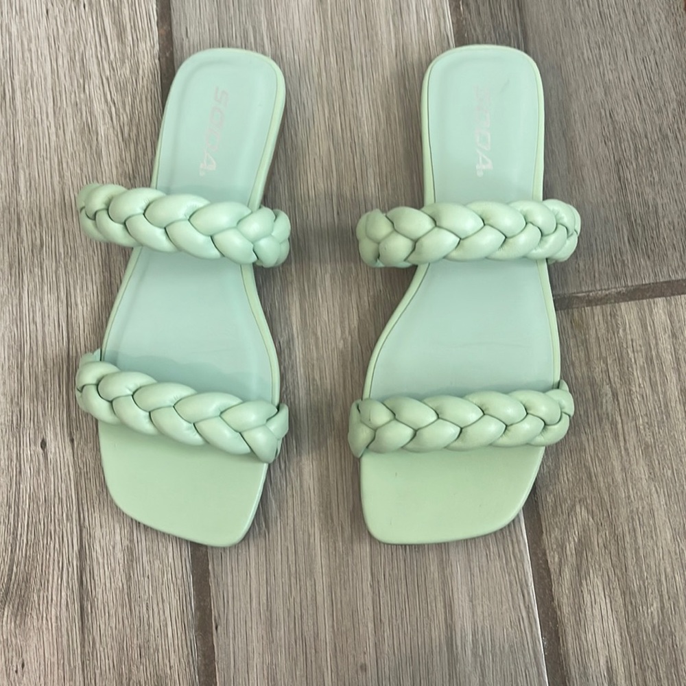 Soda Women’s Slip On Sandals Size 7.5